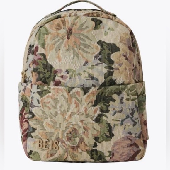 NEW BEIS VINTAGE FLORAL MINI BACKPACK - Picture 4 of 6